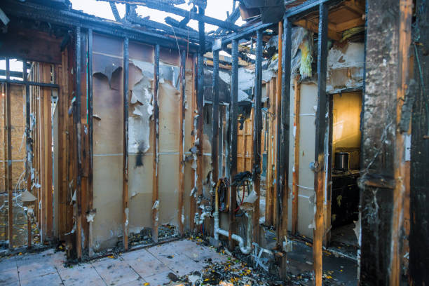 Professional Fire Damage Repair technician working in Richmond, MO